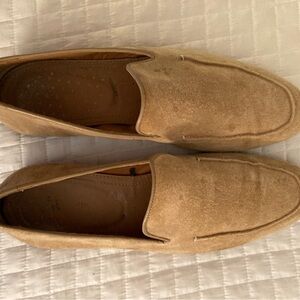Zara tan loafers